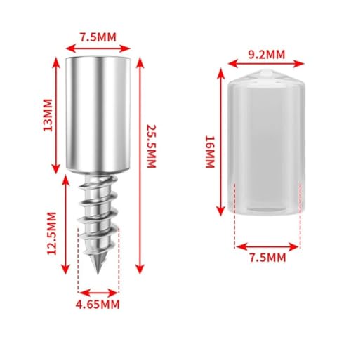 Tornillos autoperforantes con funda de caucho 20 pcs miniatura 3