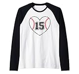 Photo Gallery baseball heart player #15 baseball mamma papà varsity team maglia con maniche raglan Photo Gallery baseball heart player #15 baseball mamma papà varsity team maglia con maniche raglan