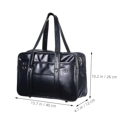 Shoulder Pu Commuter Bag Single-shoulder Briefcase Capacity Laptop Carrier for Men and Women Fashionable and Clean Design Earphone Jack2