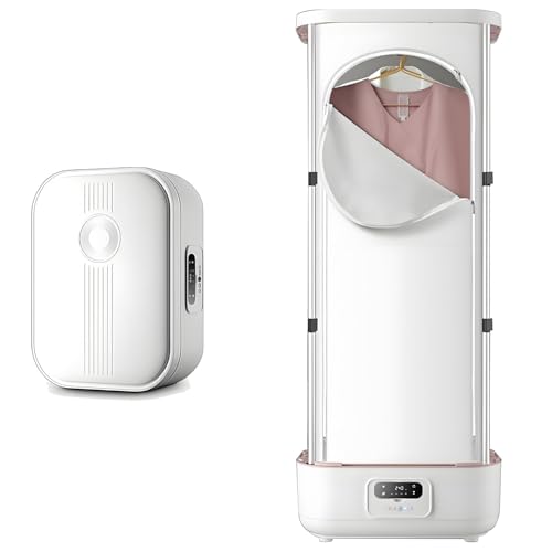 ByBoDi Planchadora automática, Secadora a Vapor portátil Inteligente, con práctico Control Remoto inalámbrico LED, Caja de aromaterapia integrada Que Puede desodorizar