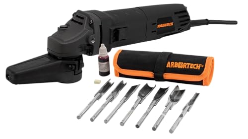 ARBORTECH Power Chisel Kit | Electric Chisel for Carving Wood with 7 Wood Chisels | PCH.FG.900.20