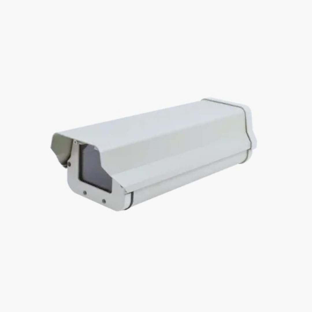 SRB Professional 15 inch CCTV Camera Housing, White Semi-Metal Weatherproof Enclosure with Side Lock, Wall Mount Security System for Outdoor Surveillance-picture-21