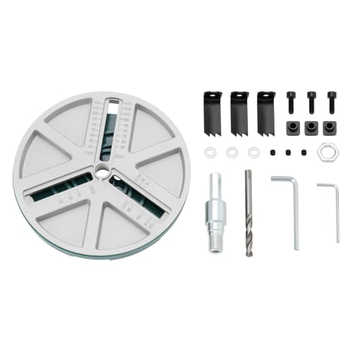 YINETTECH 1 Set Di Frese Circolari Seghe A Tazza Punte Per Lavorazione Del Legno Utensili Da Taglio Apriscatole Per Fari Fori Per Pannelli In Plastica Fori Per Altoparlanti Fai Da Te