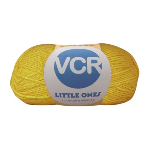 Image of VCR Mustard Yellow Yarn, 100 Grams Hank, 190 Meters Length, Acrylic Ball for Crochet and Knitting, Soft Crosia Threads, Pack of 1 Yarn, Suitable for DIY Crafts