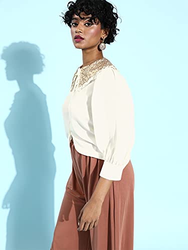 Image of Rare Women's Solid Regular Fit Blouse