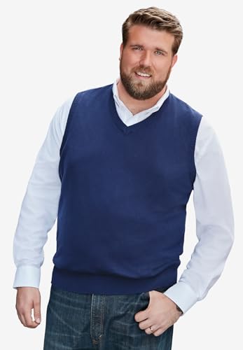 KingSize Men's Big & Tall Lightweight V-Neck Sweater Vest2