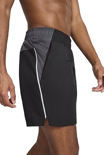 Reebok Men’s Warm Up Training 7” Short, Standard Fit, Lightweight Stretch Poly Woven Fabric, Black/Ebony, Large - image 6