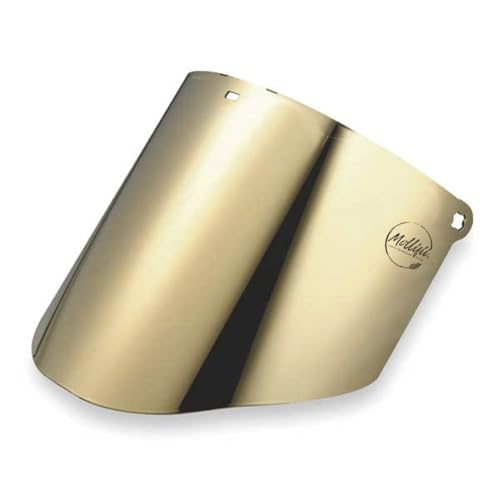 MOLLIFII Faceshield Visor, Polycarb, Gld, 9x14-1/2in, Mfr: 82602-00000-A