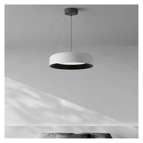 Genérico Lámpara colgante minimalista italiana con protección de espectro completo, lámpara colgante LED circular for restaurante, dormitorio, lámpara de araña moderna