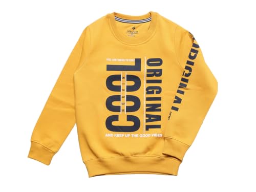 Image of Round Neck Fleece Sweat Shirt for Boy's