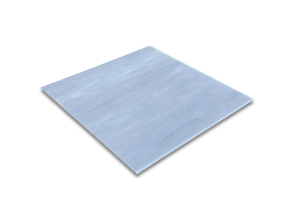 Sai Mosaic Art Stained Glass Sheet 8"x8" for Mosaic Work Grey-Blue-picture-28
