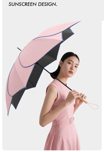 Image of The Purple Tree Colorful Floral Print UV Protection Umbrella for Women & Men | Auto Open & Close Folding Umbrella | Windproof, Lightweight, Travel Umbrella with Sun UPF 50+ Protection