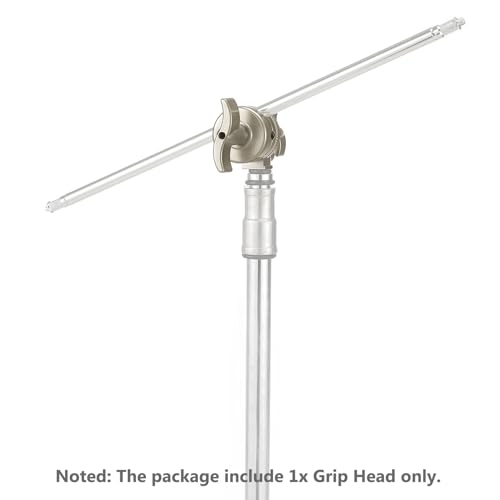 Image of PHOCUS Heavy Duty 2.6-inch Grip Head Swivel Mounting Adapter for C Stand, Light Stand, Boom Arm - 360 Rotation with 1 /2, 1 /4, 3 /8, 5 /8-inch Mounts | Compatible with Photography & Video Equipment