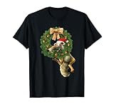 20th Century Fox Ice Age Scrat Prehistoric Christmas Holiday Acorn Wreath T-Shirt