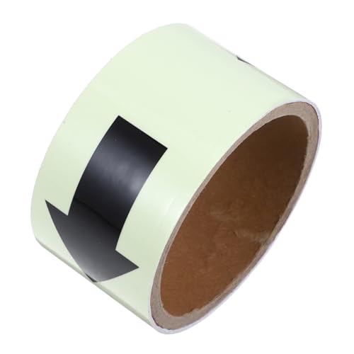 HOLIDYOYO Directional Arrow Tape Luminous Stickers Reflective Floor Marking Easy Install Sign for Safety