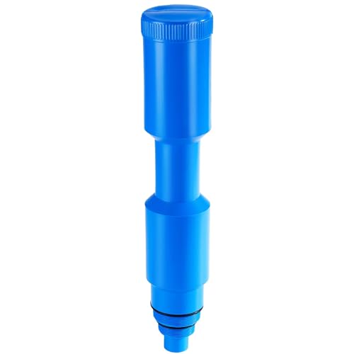 1 Pack 16.5 Inch Pool Skimmer Plug Skimmer Guard Winterization Plug for 1 1/2 and 2 Skimmers Threaded Ice Guard Easy Antifreeze Filling Suitable for Above and In-ground Pool Antifreeze Guards