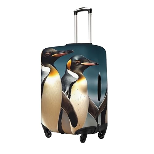 Travel Luggage Cover Anti-Scratch Suitcase Cover Protector Elastic Thicken Luggage Protector Washable Baggage Covers Stylish Animal Penguin Suitcase Sleeve Fit 18-32 Inch Luggage Medium2