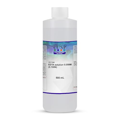 EDTA Solution 0.050M (0.100N) | 500ml Laboratory-Grade Chelating Agent for Titration & Metal Ion Analysis