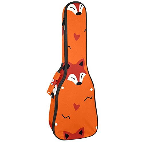 Housse pour ukulélé – Motif tête de renard – Rembourrage épais en éponge de 10 mm – 53,3 cm – Avec sangles réglables… - Les Beatles, Paul McCartney, John Lennon, RIngo Starr, George Harrison Housse pour ukulélé - Motif tête de renard - Rembourrage épais en éponge de 10 mm - 53,3 cm - Avec sangles réglables…