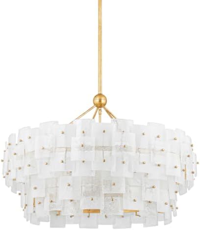 Troy Lighting F2136-VGL Jacik - 8 Light Chandelier 25 inches Tall and 36 inches Wide - Vintage Gold Leaf Finish