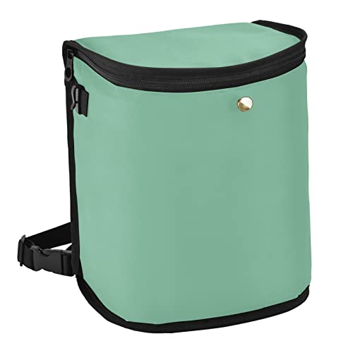 Image of Wudan Small Car Trash Can Sage Green Accessories for Garbage Storage Organizer with Lid Waterproof Portable Auto and Truck Interior Seat Bin