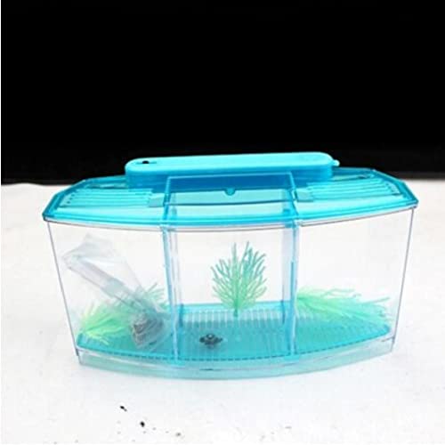 1pc LED Light Aquarium Acrilico Acrilico Tre Splits Betta Fish Serbatoio Triplo Bow Browers Box Breed Box - Image 8
