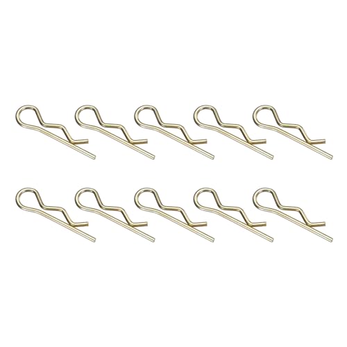 Goupille à ressort de remorque 6x110 mm pour tracteur agricole chariot et camion doré x10