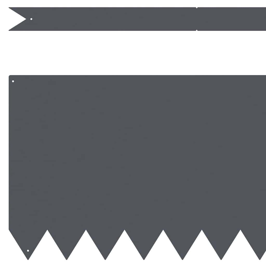 Borde de césped delgado para caminos de 0,05 x 20 cm – Moderno borde de jardín de material resistente – 10 piezas
