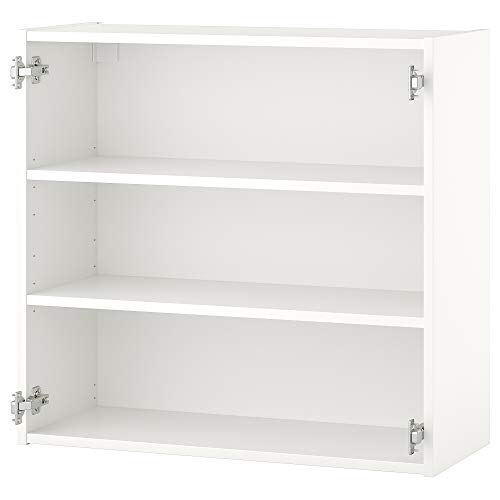 Étagère murale ProTuning blanche 2 niveaux structure compacte 80cm