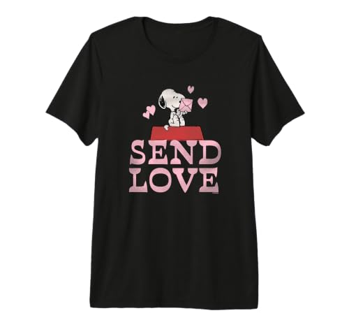 Snoopy Enviar Amor Camiseta Premium