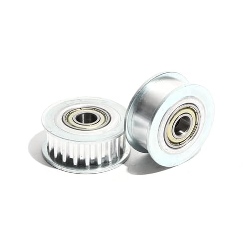 Durable 2pcs T5 16T Idler Pulleys with Teeth, Width 11/21mm Bore 3/4/5/6/7/8mm Idler Bearing Pulley 16Teeth Idler Timing Pulley (Size : 5mm, Style : Width11mm)
