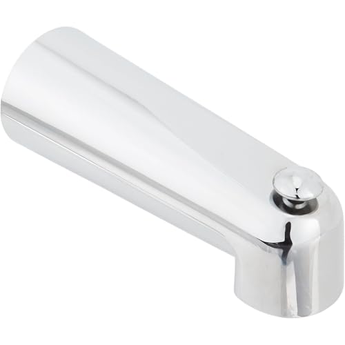 EZ-FLO 7 Inch Zinc Bath Tub Diverter Spout, 1/2 Inch IPS Inlet, Chrome, 15072