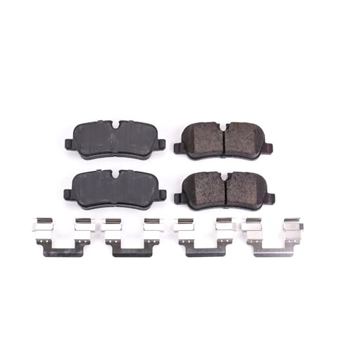 Image of PowerStop Rear Brake Pads for Land Rover LR3 2005-09 |Rover LR4 2010-16 |Rover Range Rover 2006-12 |Rover Range Rover Sport 2006-13 - Z17 Ceramic Brake Pads with Installation Hardware, 17-1099