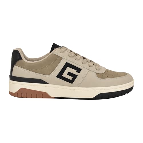 Guess Men's Nastele Sneaker, Medium Natural Multi 101, 7