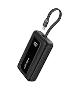 Anker Zolo Power Bank, 10,000mAh 30W High-Speed Portable Charger with Built-In USB-C Cable, Fast Charging Battery Pack for iPhone 17/17 Air/17 Pro/17 Pro Max/16/15 Series, Galaxy, iPad, and More