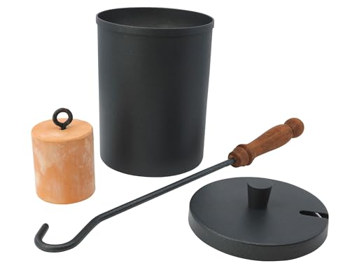 C.A.O. - Pot Allume-feu en Alu Peint - Hauteur 14 cm (15,6 cm avec Couvercle) - Diamètre ø 11 cm