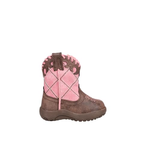 Roper Infants Cowbabies Lacy Boot, Pink, 1