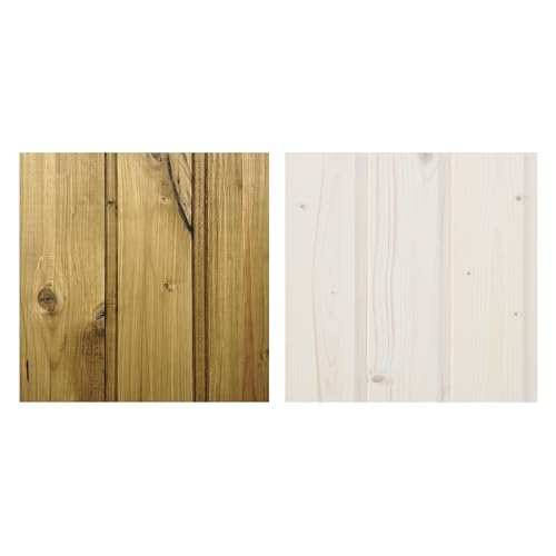 TIMBELA - Juego de productos de protección para pintura de casas de madera interior y exterior - 5 l de producto protector blanco + 5 l de producto de protección Olivier + regalo paquetes de pinceles