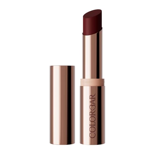 Image of Colorbar Kissproof Lipstick | Love Punch Maroon | Lightweight Matte Texture | Vegan Lip Color Free from Paraben, Mineral Oil, Sulphate & Cruelty | Long-Lasting Lipstick 3.7g
