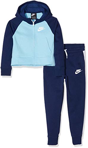 Survêtement fille Nike G NSW TRK Suit PE bleu en taille 122