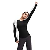 [Karsaer] ヨガウェア トップス 長袖 tシャツ レディース スポーツウェア 体形カバー フィットネス ランニング ジム ヨガ トレーニング ロング丈 速乾 通気 A0084