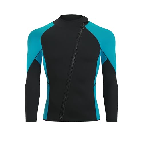 C-STREAM Chaqueta y Pantalones de Traje de Neopreno 3MM Invierno para Hombre y Mujer Separados para Surf, Snorkel y Buceo miniatura 2