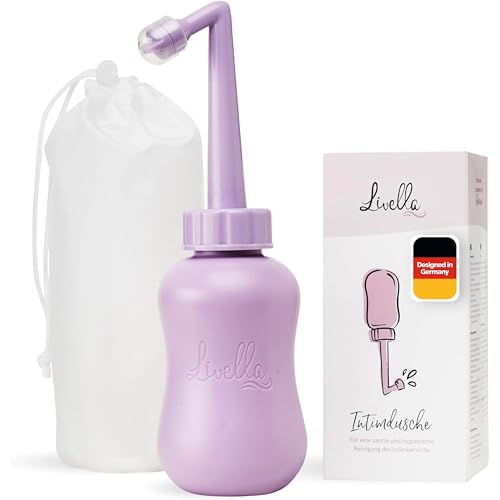 Livella Intimdusche in Lila (400 ml) Entwickelt in Deutschland - Fur eine sanfte und hygienische Reinigung des Intimbereichs