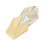 [SAKIKU-EN] 訳あり 振袖用 正絹 桜 うら金 重ね衿 4通りに使える 衿止めピン付き 長さ 約124cm 重ね襟 伊達衿 伊達襟 裏金 ゴールド 金 ks-181 (20.クリーム)