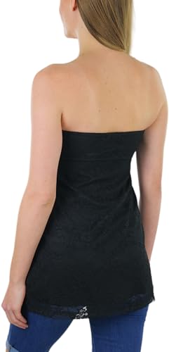 Image of ToBeInStyle Women's Cotton-Spandex Blend Stretchy Tube Top