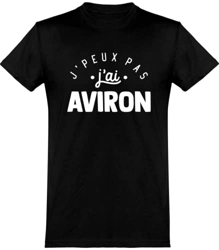 T Shirt Homme j'peux Pas J'Ai Aviron | Imprimé en France, Cadeau Homme Humour Papa Anniversaire Original Rigolo Humoristique (M,Black) Cover