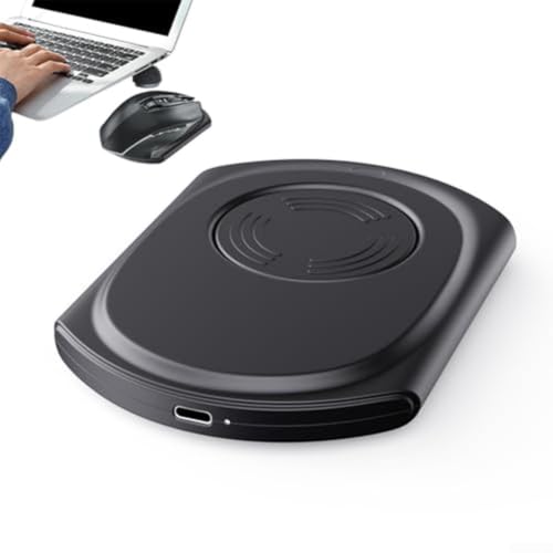 VIRELLO Jiggler físico automático para mover el mouse para mantener la computadora despierta, para dispositivo ultra silencioso alimentado por USB para PC portátil, evita el modo de suspensión con