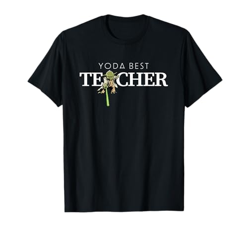 Star Wars Yoda Best Teacher Lightsaber Teacher’s Day Gift T-Shirt
