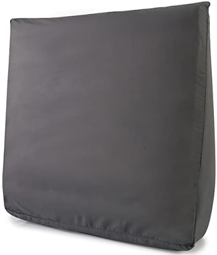 Circa Air Wedge Pillow Cover - Bed Wedge Pillow Case for Inflatable Wedge Pillow (24x24x8) Ultra Soft, 100% Mircofiber with Zip Cover, Machine Washable, Dark Gray