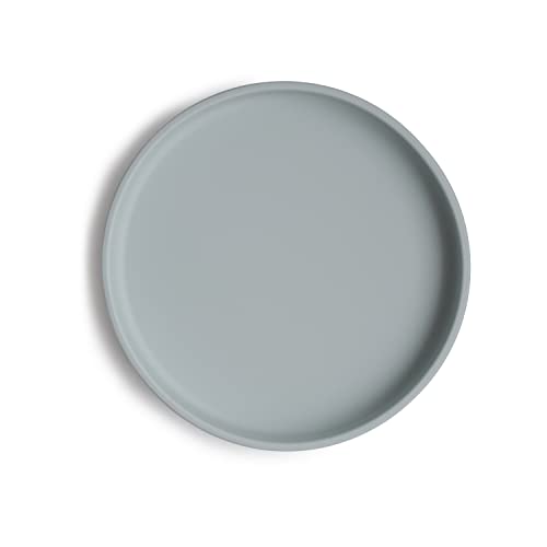 Image of mushie Classic Silicone Suction Plate | BPA-Free Non-Slip Design (Stone)